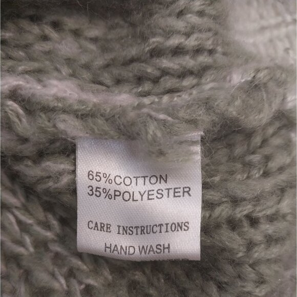 Grace & Emma Cotton Blend Striped Knit Sweater Shirt Sz L - Picture 6 of 8